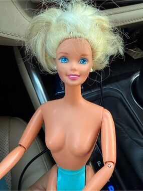 Mattel Blonde Doll Hairpiece - Platinum Blonde